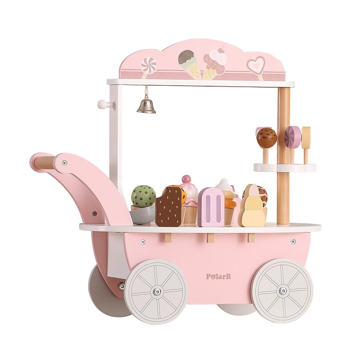 PolarB® Wooden Mini Ice Cream Cart